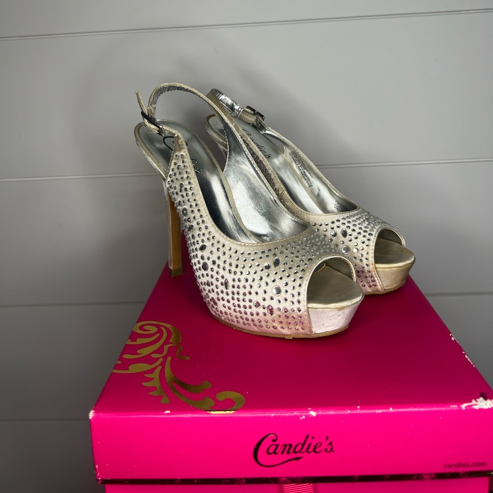 Candie’s Rhinestone platform heel - Picture 2 of 8